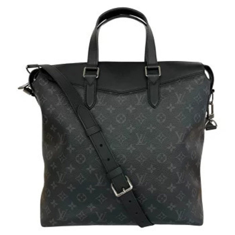 LOUIS VUITTON Monogram Eclipse Black Tote Explorer Business Bag Shoulder